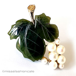 （画像用） SWOBODA　スワボダ 真珠と翡翠の葡萄