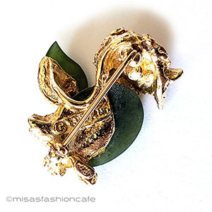 （画像用） SWOBODA　スワボダ 真珠と翡翠の小鳥