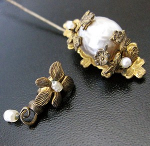 （画像用） Miriam Haskell ミリアムハスケル ブローチ