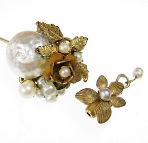 （画像用） Miriam Haskell ミリアムハスケル ブローチ