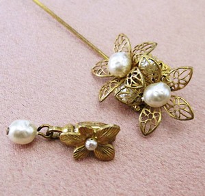 （画像用） Miriam Haskell ミリアムハスケル ブローチ