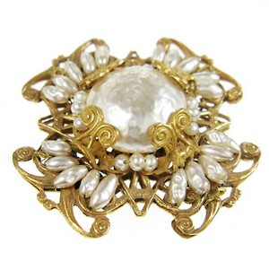 （画像用） Miriam Haskell ミリアムハスケル ブローチ