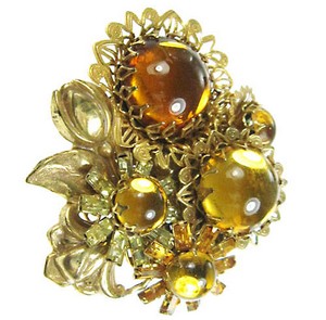 （画像用） Miriam Haskell ミリアムハスケル ブローチ