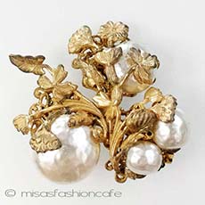 （画像用） Miriam Haskell ミリアムハスケルブローチ