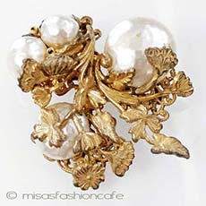 （画像用） Miriam Haskell ミリアムハスケルブローチ