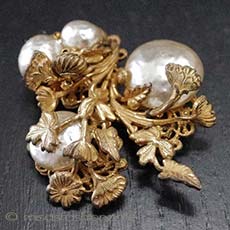 （画像用） Miriam Haskell ミリアムハスケルブローチ