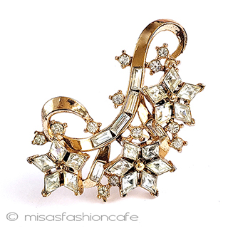 （画像用） Trifari　 トリファリ 流れ星　 ブローチ