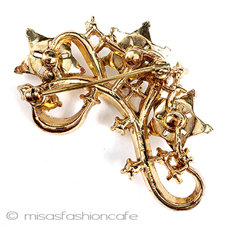 （画像用） Trifari　 トリファリ 流れ星　 ブローチ