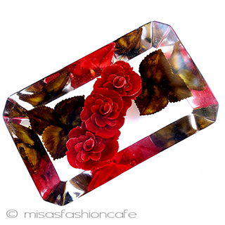 （画像用） ローズ　ブローチ