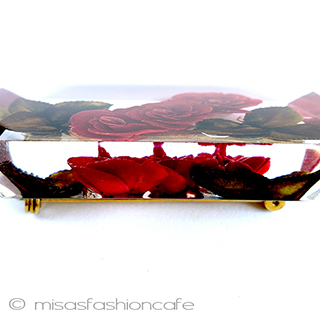 （画像用） ローズ　ブローチ