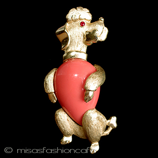 （画像用） TRIFARI　 トリファリ プードル1957年ブローチ