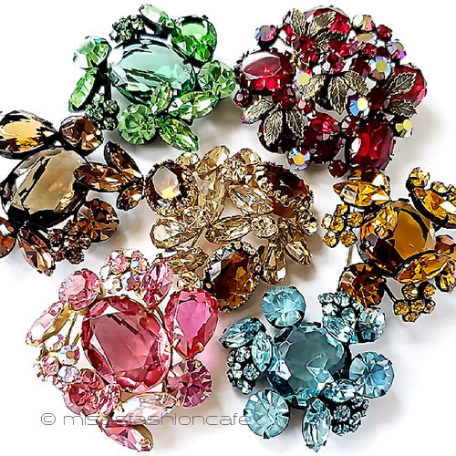 （画像用） Regencyリージェンシー クリスタル　ブローチ