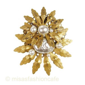 （画像用） Miriam Haskell ミリアムハスケル ブローチ