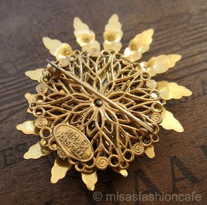 （画像用） Miriam Haskell ミリアムハスケル ブローチ