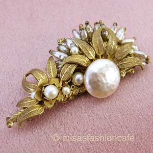 （画像用） Miriam Haskell ミリアムハスケル ブローチ