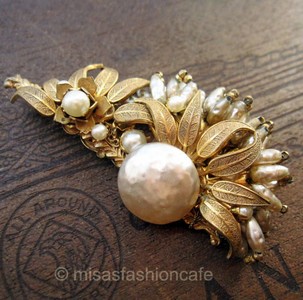 （画像用） Miriam Haskell ミリアムハスケル ブローチ