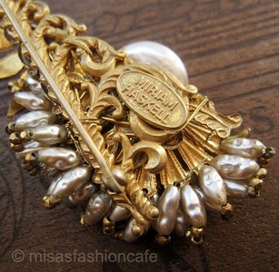 （画像用） Miriam Haskell ミリアムハスケル ブローチ