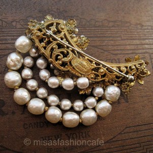 （画像用） Miriam Haskell ミリアムハスケル ブローチ