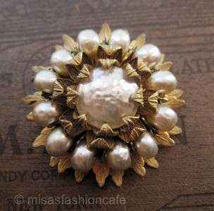 （画像用） Miriam Haskell ミリアムハスケル ブローチ