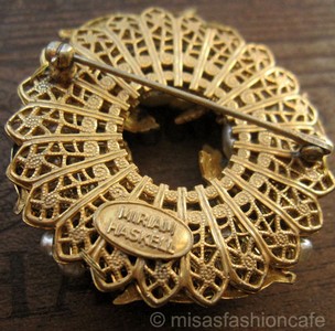 （画像用） Miriam Haskell ミリアムハスケル ブローチ