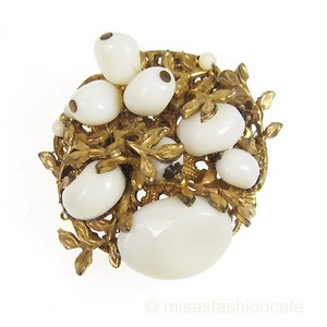 （画像用） Miriam Haskell ミリアムハスケル ブローチ