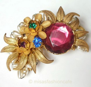 （画像用） Miriam Haskell ミリアムハスケル ブローチ