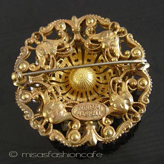 （画像用） Miriam Haskell ミリアムハスケル ブローチ