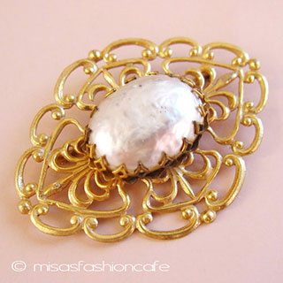 （画像用） Miriam Haskell ミリアムハスケル ブローチ