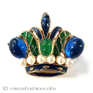 （画像用） Trifari　 トリファリ クラウン　 ブローチ