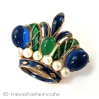 （画像用） Trifari　 トリファリ クラウン　 ブローチ