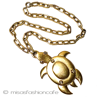 （画像用） Trifari　 トリファリ 海亀　ネックレス