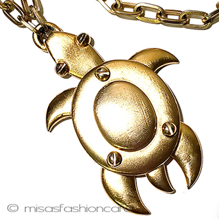 （画像用） Trifari　 トリファリ 海亀　ネックレス