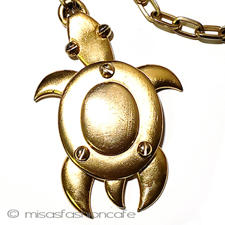 （画像用） Trifari　 トリファリ 海亀　ネックレス