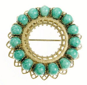 （画像用） Miriam Haskell ミリアムハスケル ブローチ