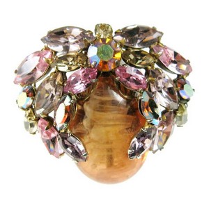 （画像用） Regencyリージェンシー アートグラス　ブローチ