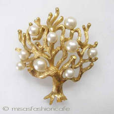 （画像用） クラウントリファリ　 Trifari ツリーブローチ