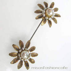 （画像用） Miriam Haskell ミリアムハスケル ブローチ