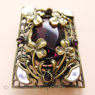 （画像用） アンティーク ブローチ アールヌーヴォー