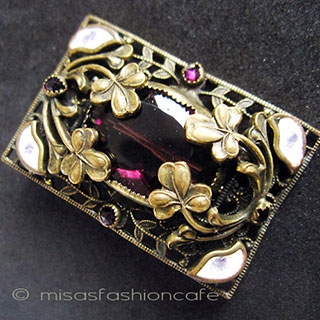 （画像用） アンティーク ブローチ アールヌーヴォー