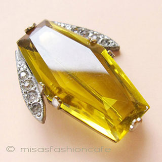 （画像用） アートデコ ブローチ