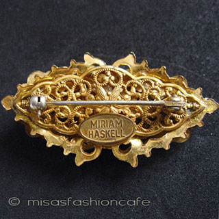 （画像用） Miriam Haskell ミリアムハスケル ブローチ