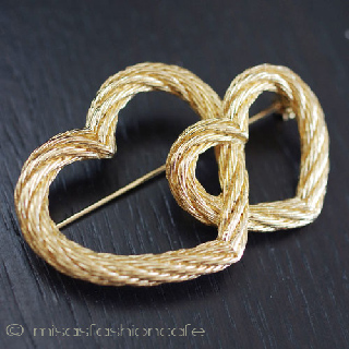 （画像用） クリスチャンディオール DIORハート　ブローチ