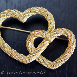 （画像用） クリスチャンディオール DIORハート　ブローチ