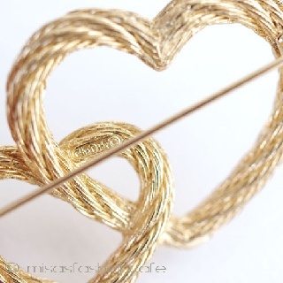 （画像用） クリスチャンディオール DIORハート　ブローチ