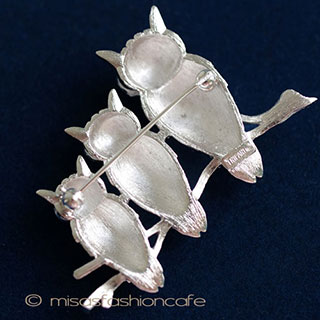 （画像用） クラウン　トリファリ Trifari　ふくろう