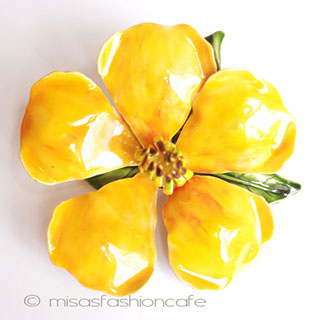 （画像用） Original by Robert ハイビスカスの花ブローチ