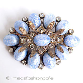 （画像用） アンティーク　ブローチ アートデコ・フローラル