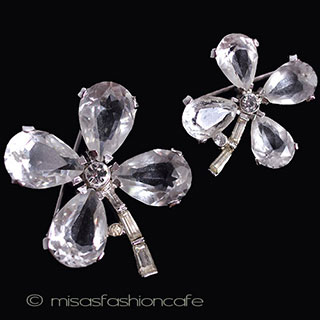 （画像用） Trifari　 トリファリ 四つ葉セット　1948年