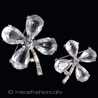 （画像用） Trifari　 トリファリ 四つ葉セット　1948年