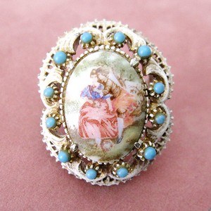 （画像用） Florenza フロレンツァ カボション ブローチ